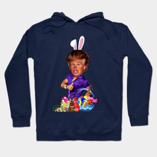 happy easter bunny donald trump funny Hoodie